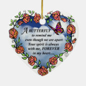 Butterfly uit Heaven Keramisch Ornament (Achterkant)