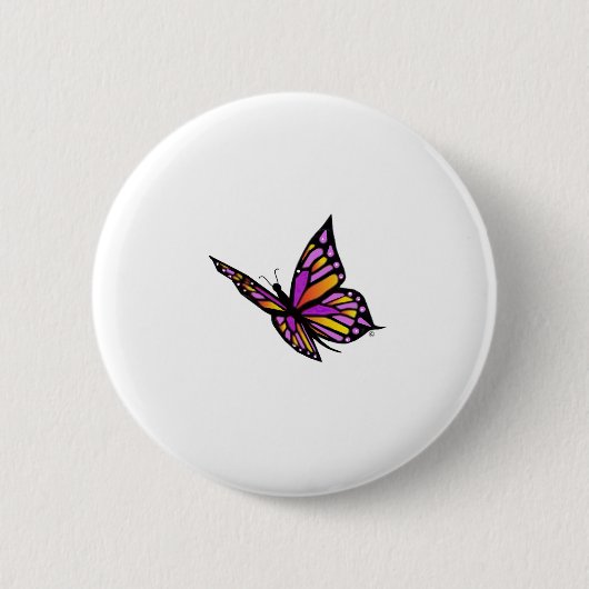 Butterfly uit Heaven Ronde Button 5,7 Cm (Voorkant)