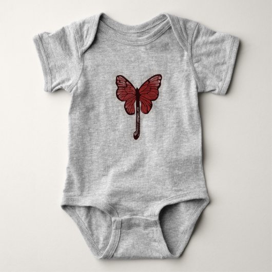 Butterfly Umbrella Fusion Baby Bodysuit (Voorkant)