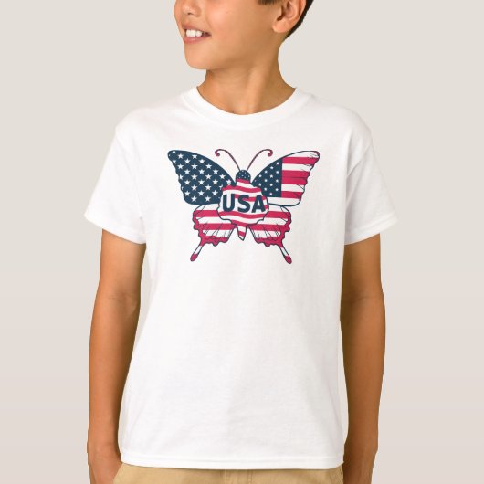 Butterfly USA Sublimation-62616 T-shirt (Voorkant)