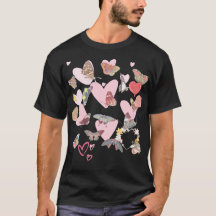 Butterfly Valentijnsdag Heart Love T-Shirt