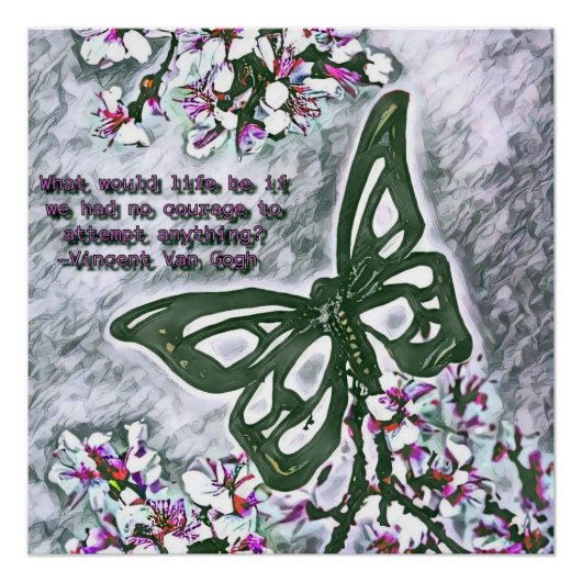 Butterfly Van Gogh Perfect Poster (Voorkant)