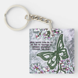 Butterfly Van Gogh Sleutelhanger