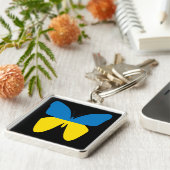 Butterfly van Oekraïne Sleutelhanger (Zijkant)