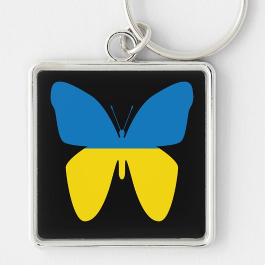 Butterfly van Oekraïne Sleutelhanger (Voorkant)