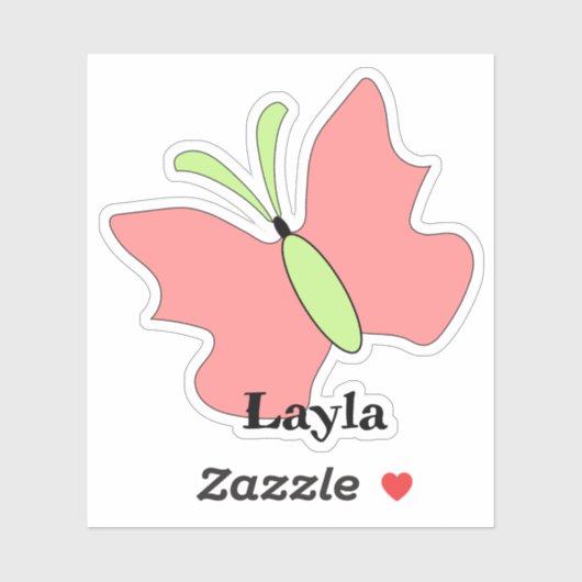 Butterfly Verjaardag Custom Cut Vinyl Sticker (Vel)