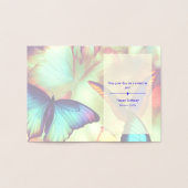 Butterfly Verjaardag Gepersonaliseerde Folie Kaart (Binnen)