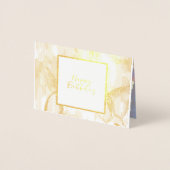 Butterfly Verjaardag Gepersonaliseerde Folie Kaart (Voorkant)