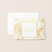 Butterfly Verjaardag Gepersonaliseerde Folie Kaart (Voorkant met envelop)