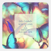 Butterfly Verjaardag Stickers (Voorkant)