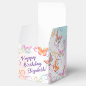 Butterfly Verjaardagsfeest Kinder Kleurrijk Bedankdoosjes (Geopend)