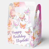 Butterfly Verjaardagsfeest Kinder Kleurrijk Bedankdoosjes (Geopend)