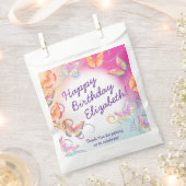 Butterfly Verjaardagsfeest Kinder Kleurrijk Bedankzakje (Geknipt)