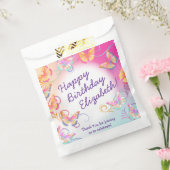 Butterfly Verjaardagsfeest Kinder Kleurrijk Bedankzakje (Gezegeld)