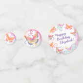 Butterfly Verjaardagsfeest Kinder Kleurrijk Confetti (Voorkanten)