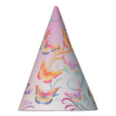 Butterfly Verjaardagsfeest Kinder Kleurrijk Feesthoedjes (Rechts)