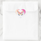 Butterfly Verjaardagsfeest Kinder Kleurrijk Hart Sticker (Tas)