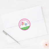 Butterfly Verjaardagsfeestje Favor Tag Sticker (Envelop)