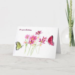 Butterfly verjaardagskaart kaart