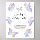 Butterfly verkondigt hoe groot het is mammie buiks poster (Voorkant)