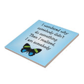 Butterfly Verse Tile Tegeltje (Zijkant)