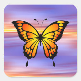 Butterfly  vierkante sticker