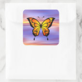 Butterfly  vierkante sticker (Tas)
