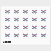Butterfly Vierkante Sticker (Vel)