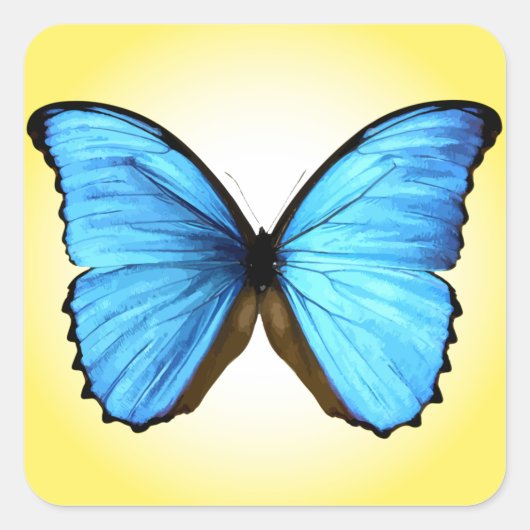 Butterfly Vierkante Sticker (Voorkant)