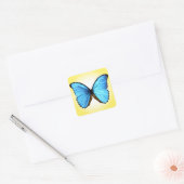 Butterfly Vierkante Sticker (Envelop)