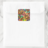 Butterfly Vierkante Sticker (Tas)