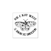 Butterfly vintage art customisable rubberstempel (Afrduk)