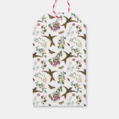 Butterfly Vintage Summer Garden Baby Shower Cadeaulabel (Achterkant)