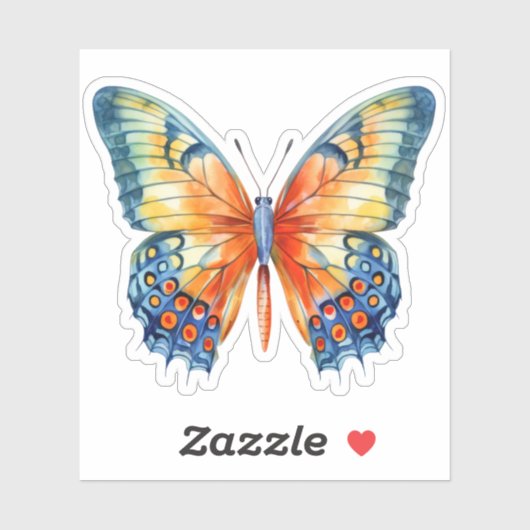 Butterfly vinyl sticker (Vel)