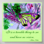 Butterfly Vision Art Poster (Voorkant)