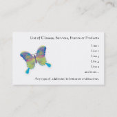 Butterfly Visitekaartje - Interactieve Sjabloon (Achterkant)