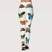Butterfly, vlinders ontwerp transparant (bewerken) leggings (Achterkant)