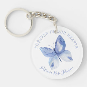 Butterfly voor altijd in ons hart Foto geprezen Sleutelhanger