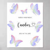 Butterfly voorspelt hoeveel snoepjes poster (Voorkant)