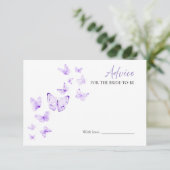 Butterfly Vrijgezellenfeest Advies voor de Bruid K Kaart (Staand voorkant)