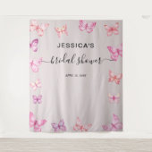 Butterfly Vrijgezellenfeest Backdrop Fotocabine Wandkleed (Voorkant)