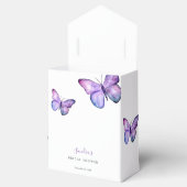 Butterfly Vrijgezellenfeest Elegant Bedankt Script Bedankdoosjes (Geopend)