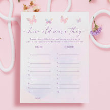 Butterfly Vrijgezellenfeest Guess Leeftijd Spel Ka