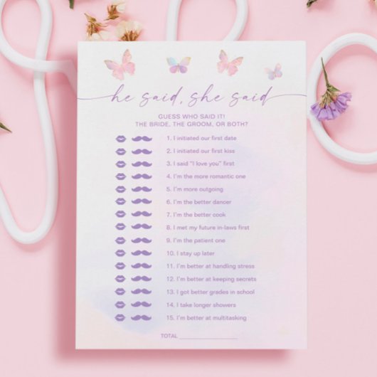 Butterfly Vrijgezellenfeest Hij zei dat ze game Ka Kaart