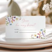 Butterfly Vrijgezellenfeest Raad eens hoeveel kuss Informatiekaartje