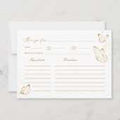 Butterfly Vrijgezellenfeest Recept Kaart (Voorkant)