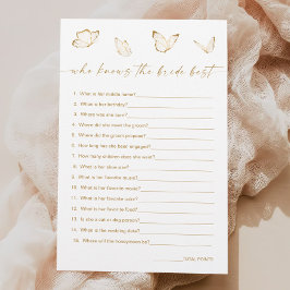 Butterfly Vrijgezellenfeest Wie kent Bride beste s