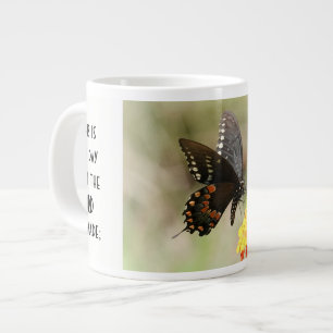 Butterfly w/ verse; psalm 118:24 grote koffiekop