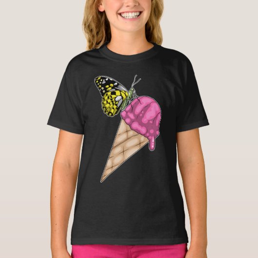 Butterfly Waffle ijs T-shirt (Voorkant)