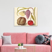 Butterfly Walnut Flower Cherry Waterverf Art Canvas Afdruk (Insitu (Woonkamer))